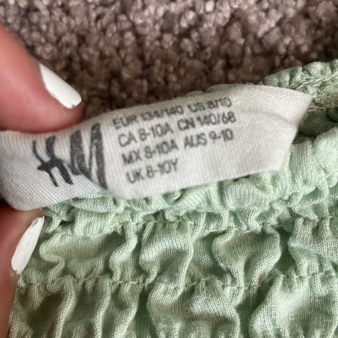 Grön volang linne  - 90