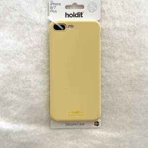 iPhone skal Holdit - Gult oanvänt skal i silikon från Holdit passar iPhone 8plus