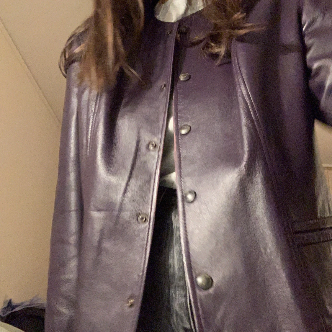 Läder jacka  - 91
