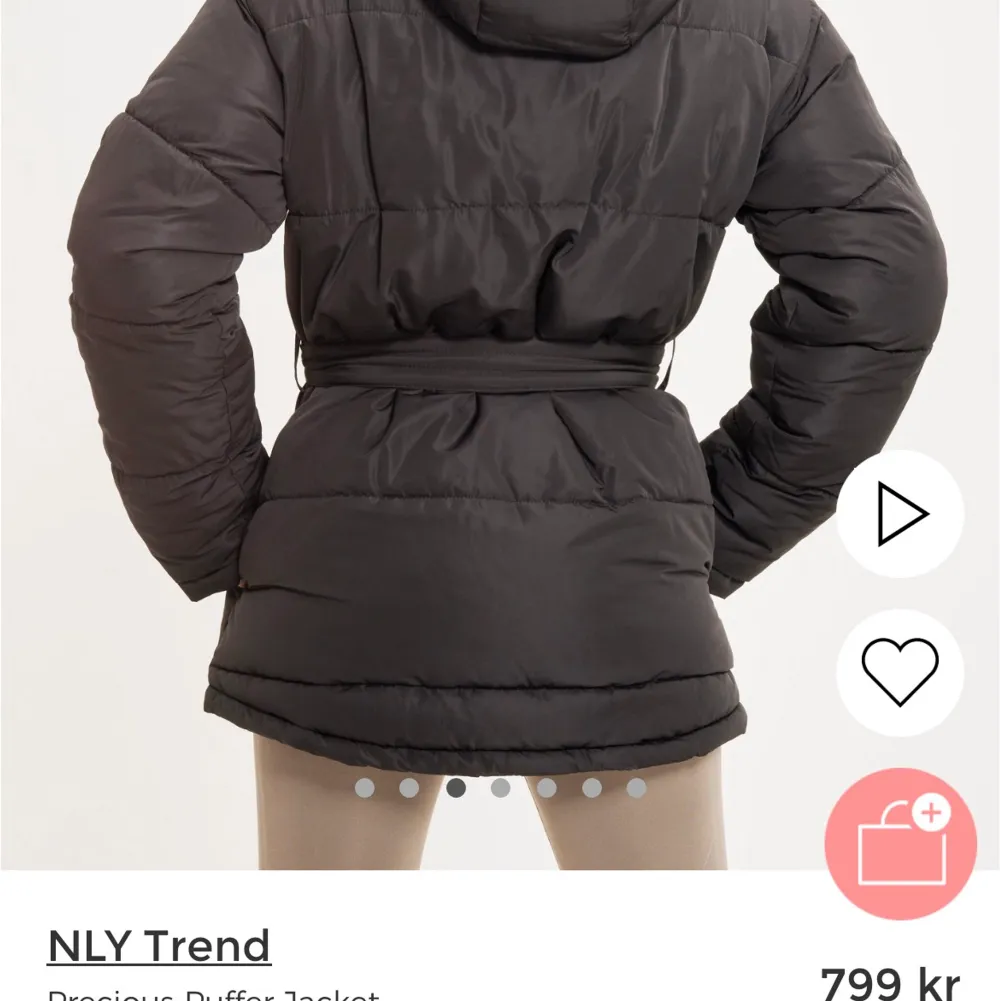 Storlek 36 pufferjacket.  Oanvänd. Som ny.. Jackor.