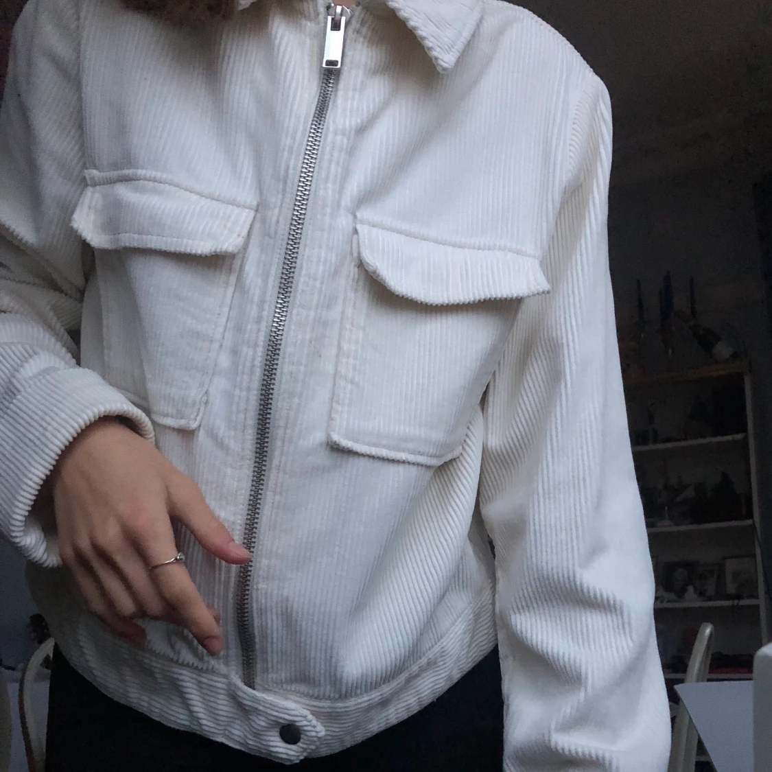 vit manchesterjacka - 90