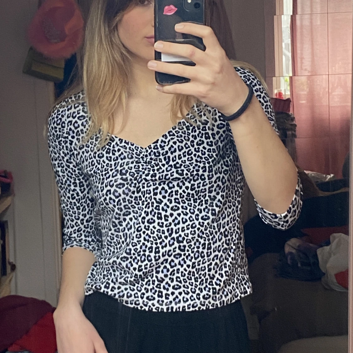Leopard print top