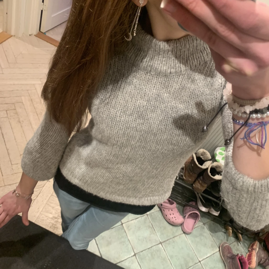 Tjocktröja grå - 90