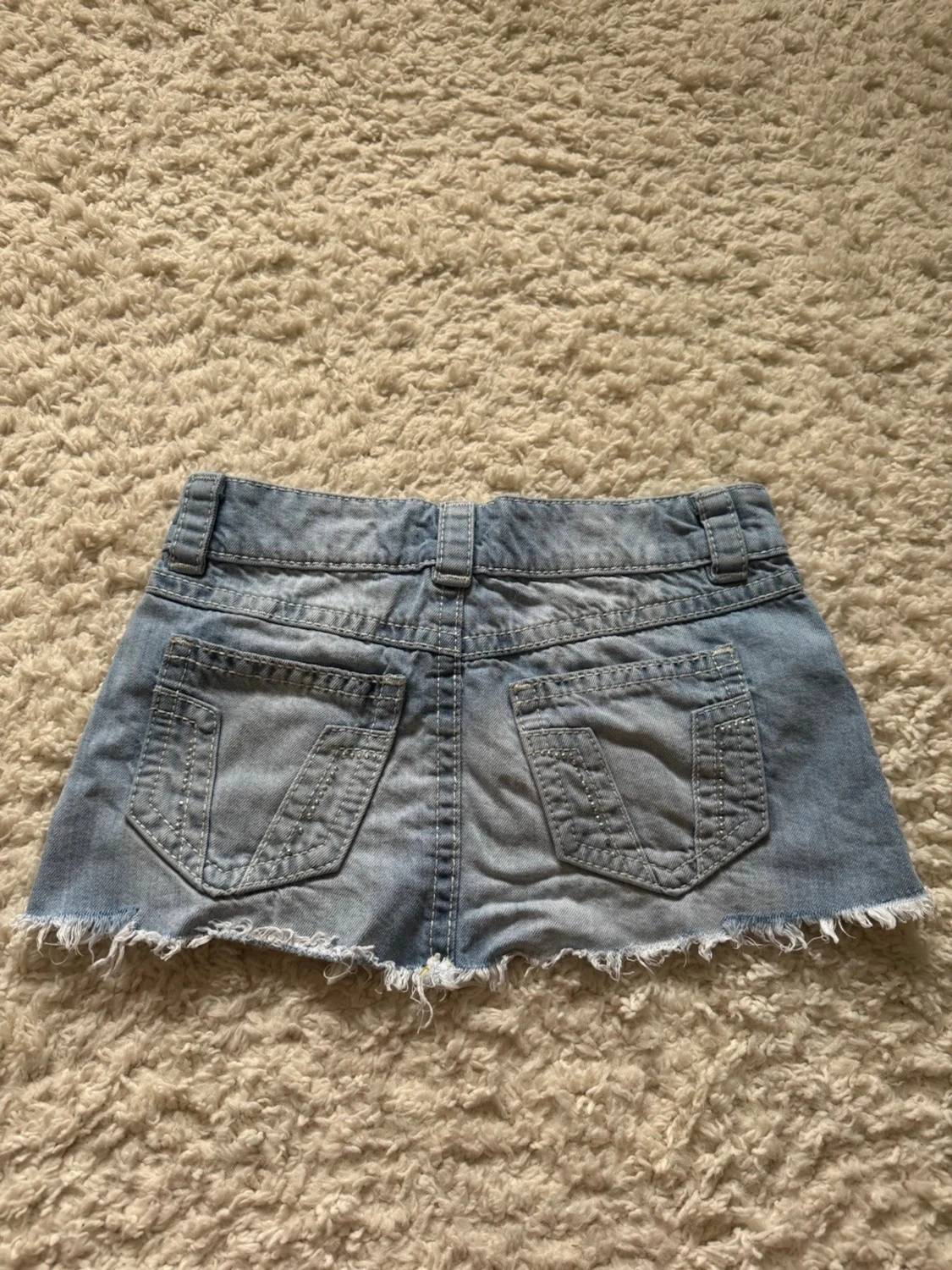 Lågmidjad populär jeanskjol - 3