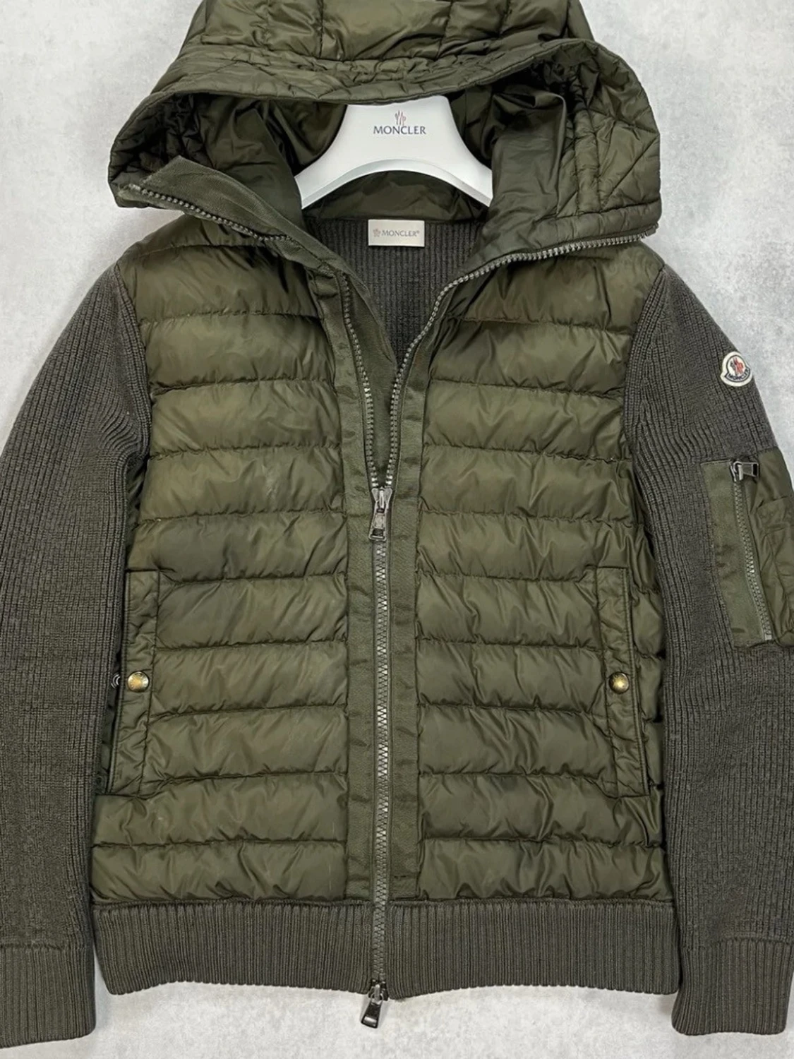 Grön  pufferjacka/ cardigan från Moncler - 1