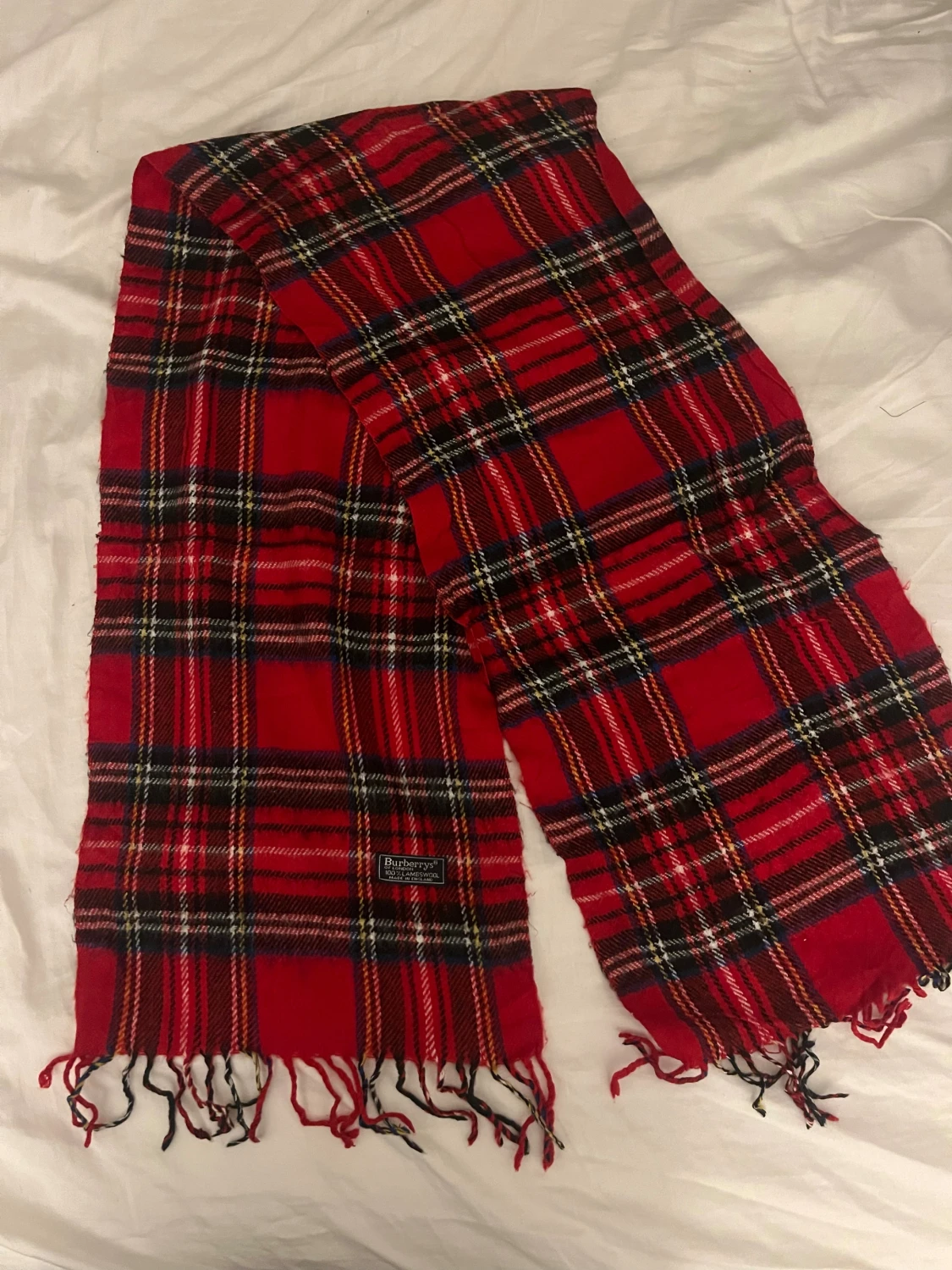 Rutig röd ullväst från Burberrys - 1
