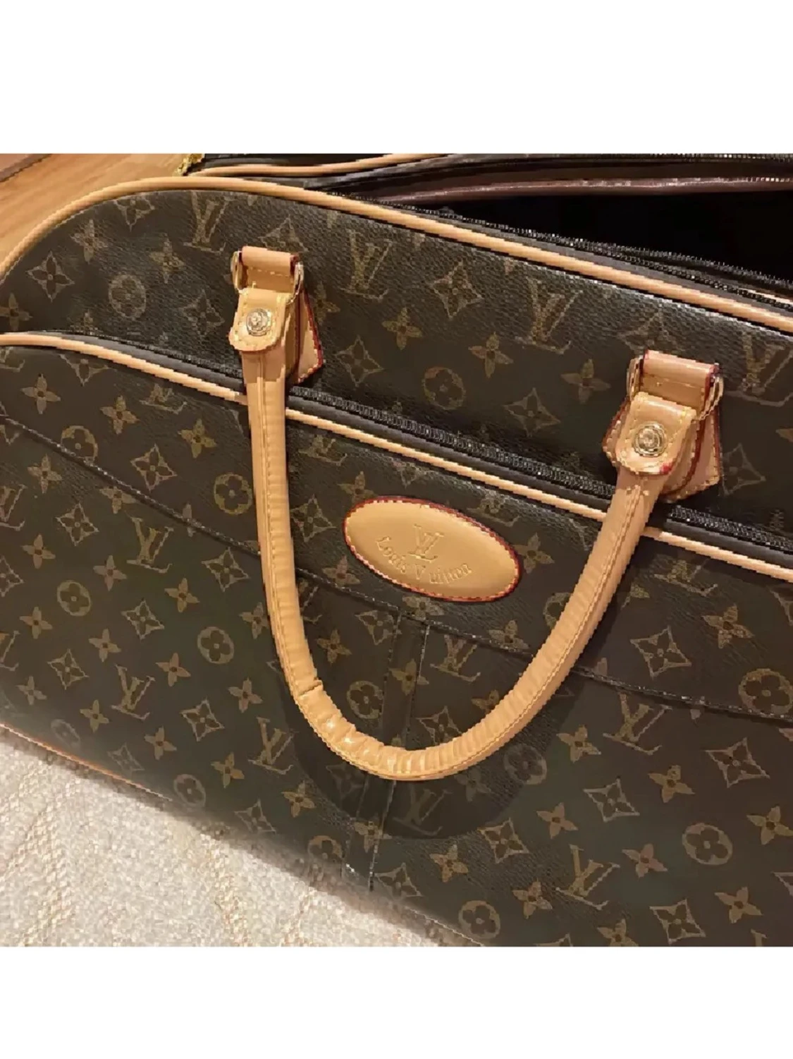  Brun resväska med monogram💕 Supersnygg 💕 - 2