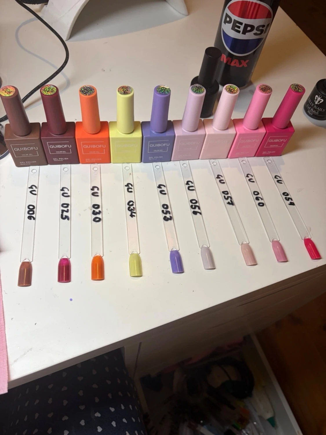 Guibofu gel nagellack 10 färger