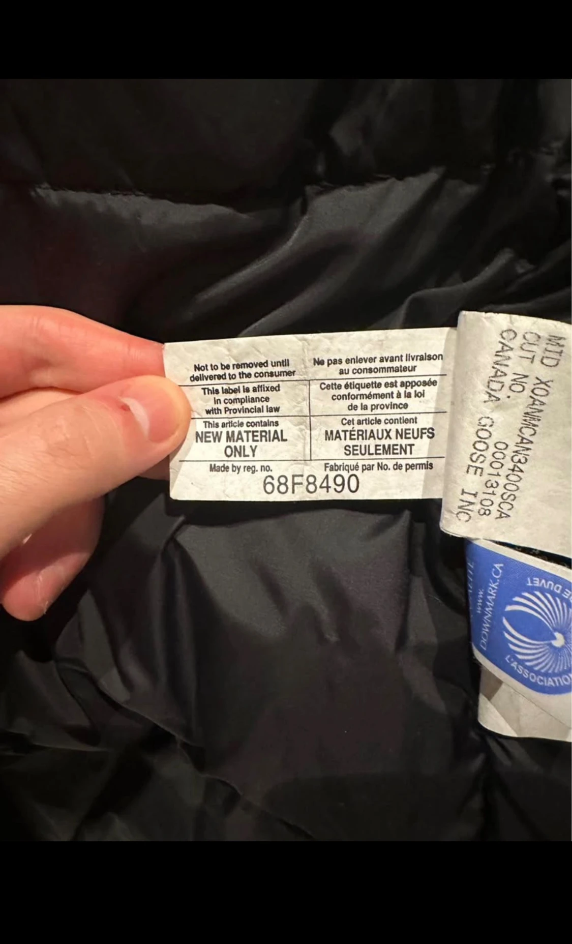 Mörkblå Canada Goose parkas med päls - 3