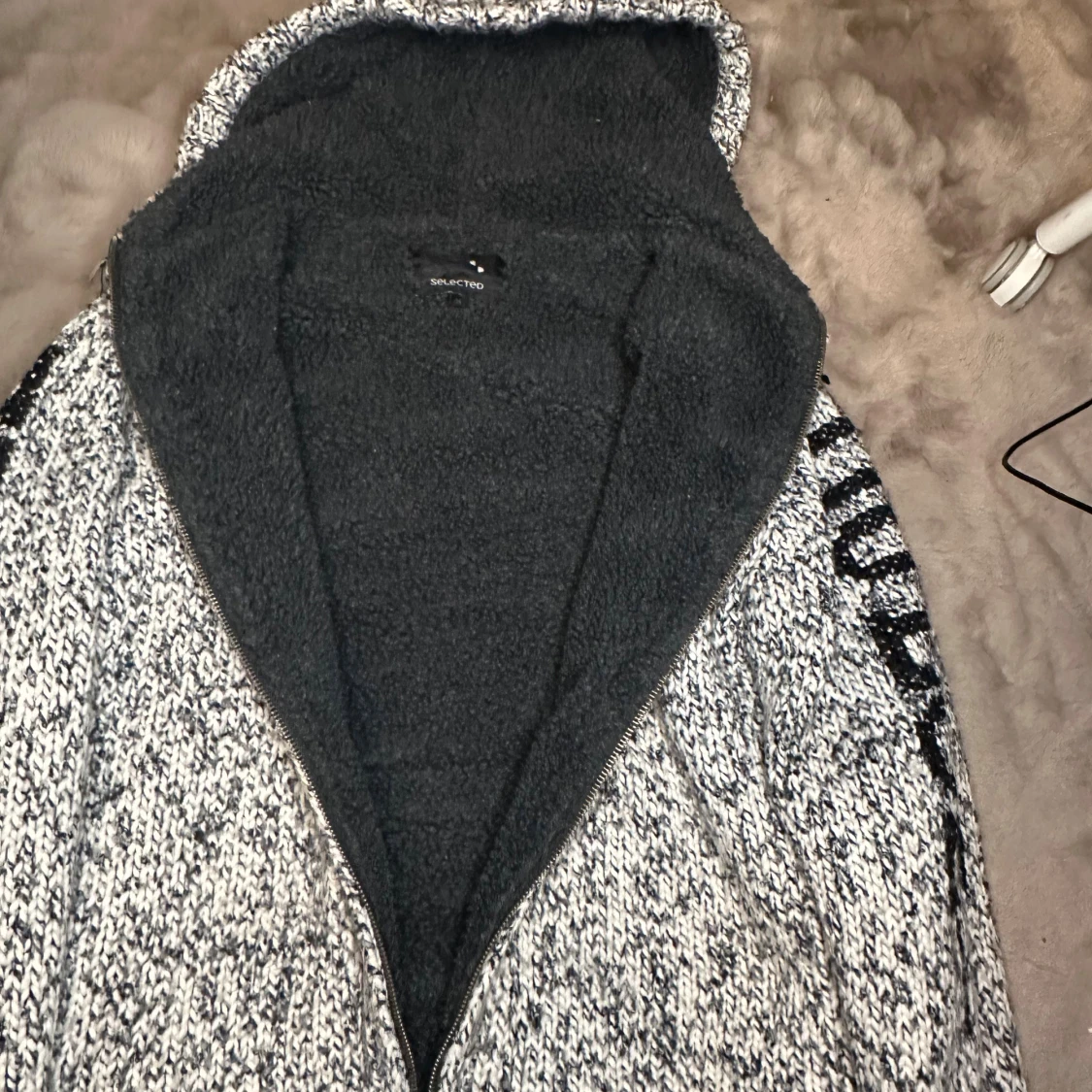 Stickad cardigan fodring  - 3