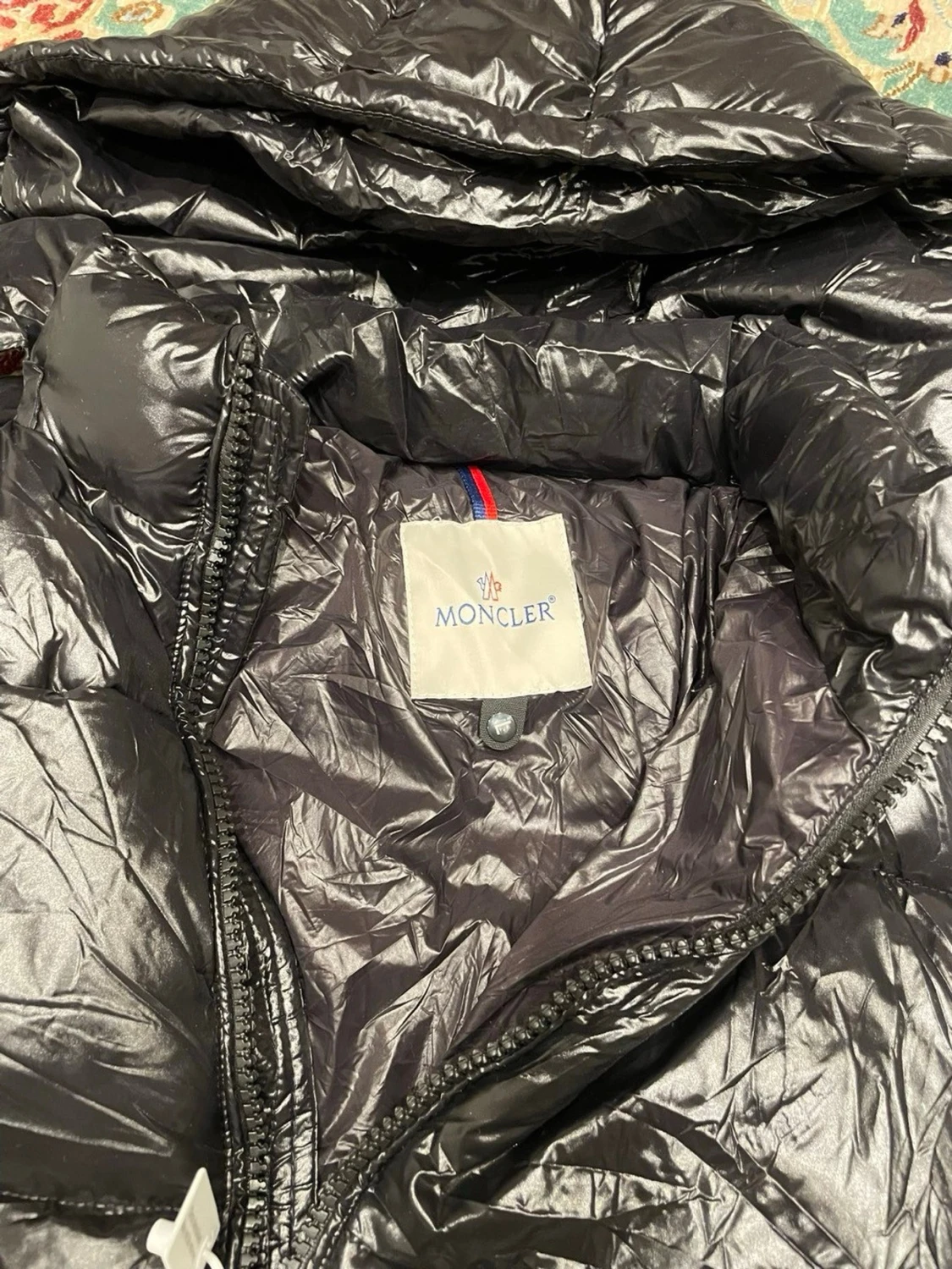 Svart Moncler pufferjacka - 4