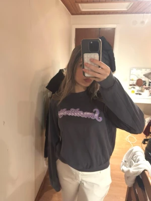 Grå sweatshirt - Säljer en grå sweatshirt från H&M i storlek S