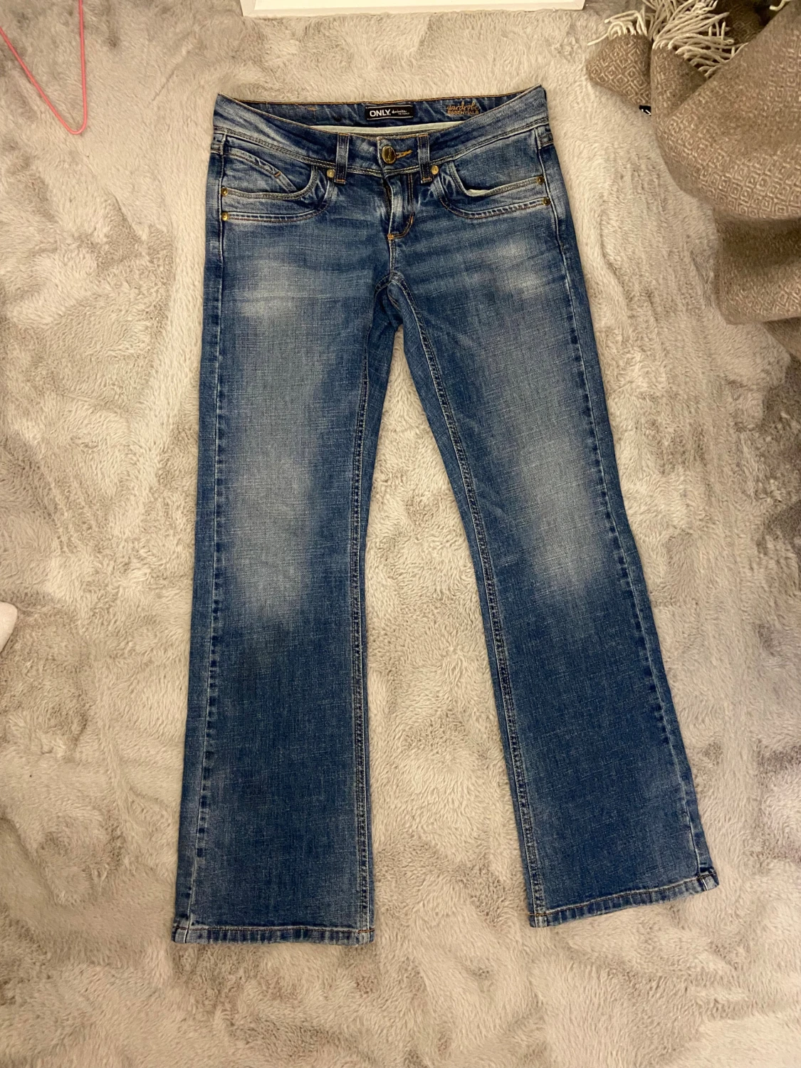 Lågmidjade bootcut jeans - 4