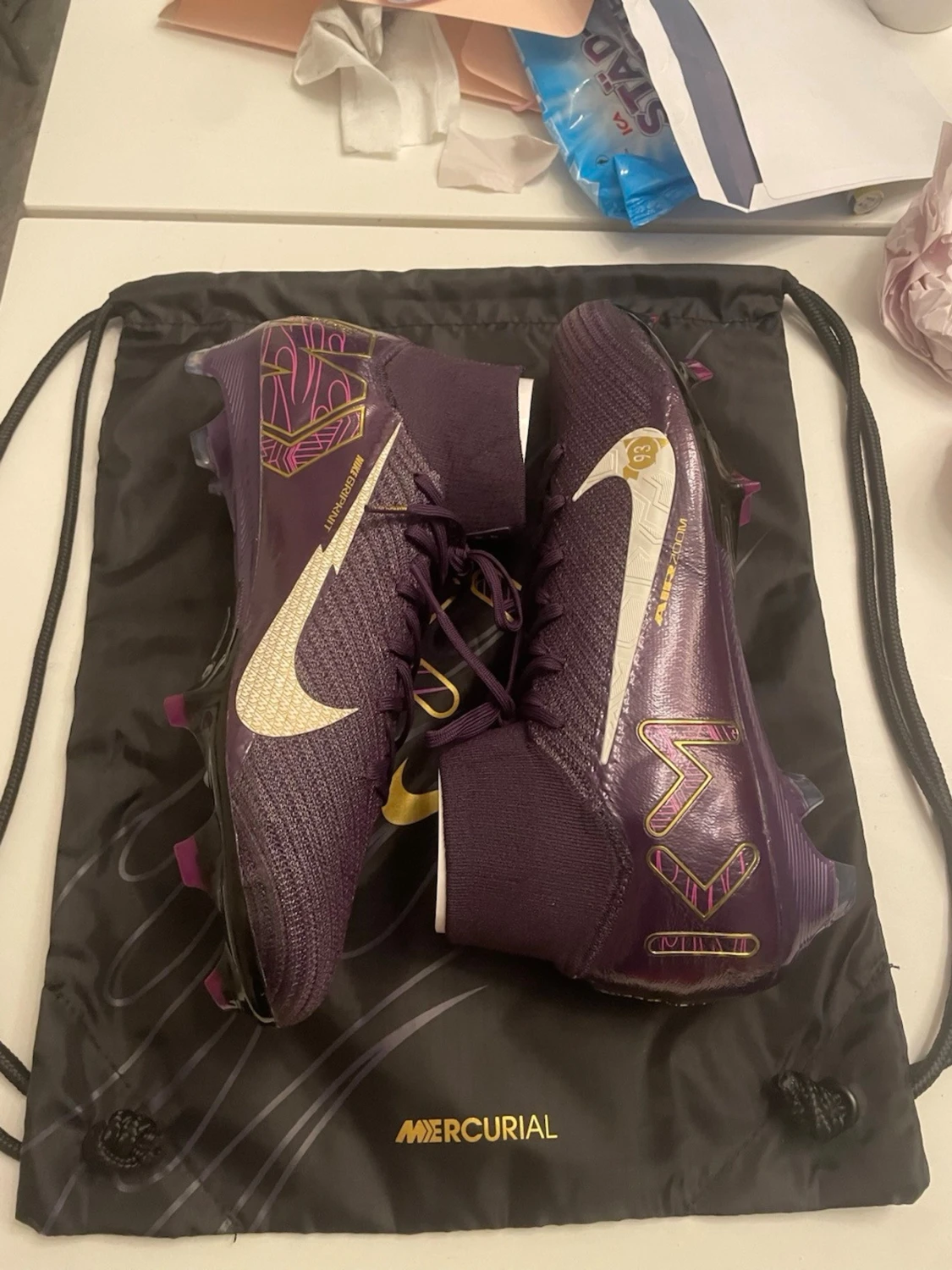 Nike Mercurial fotbollsskor lila/guld - 2