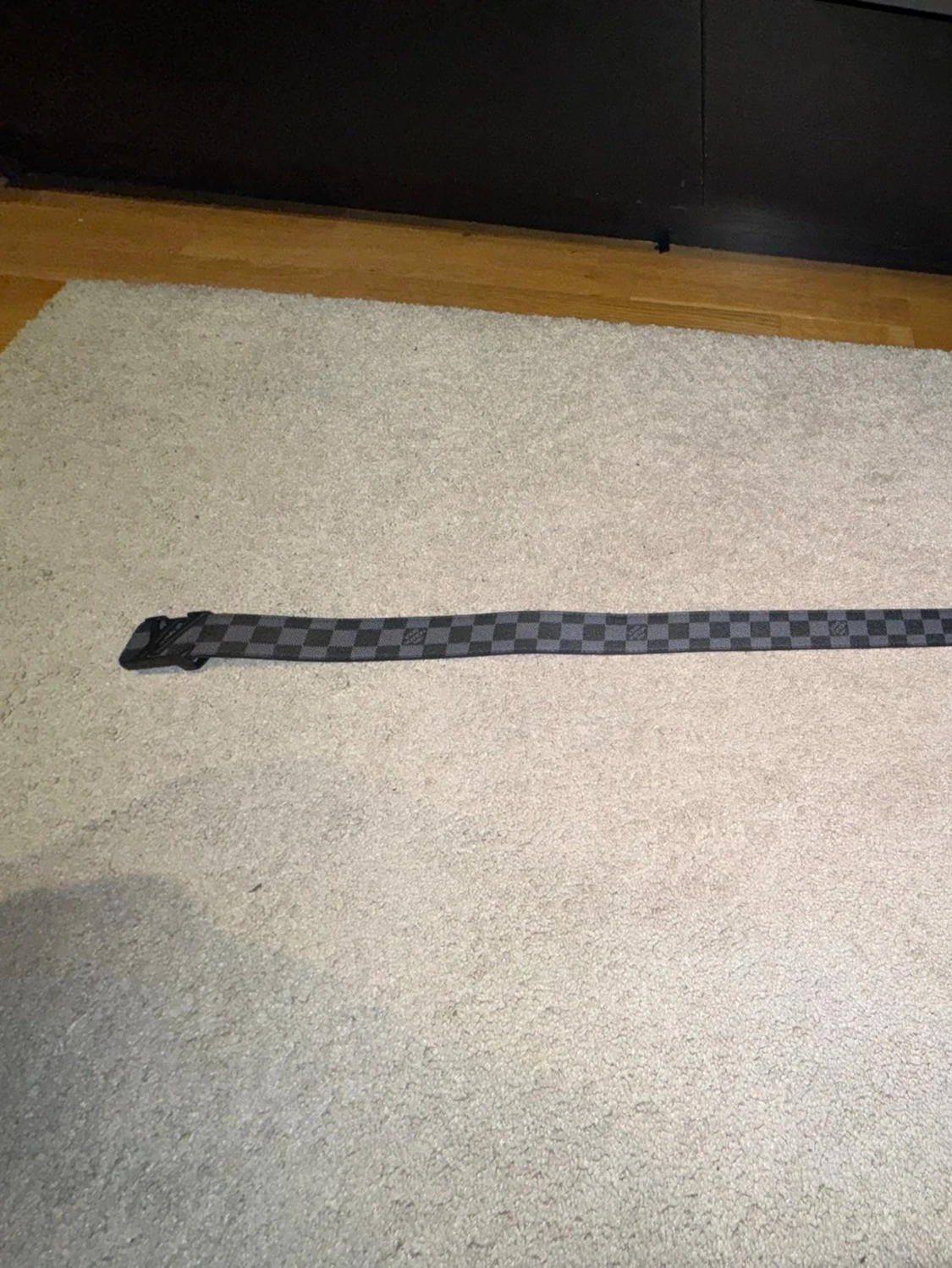 Grå/svart rutigt bälte - 2