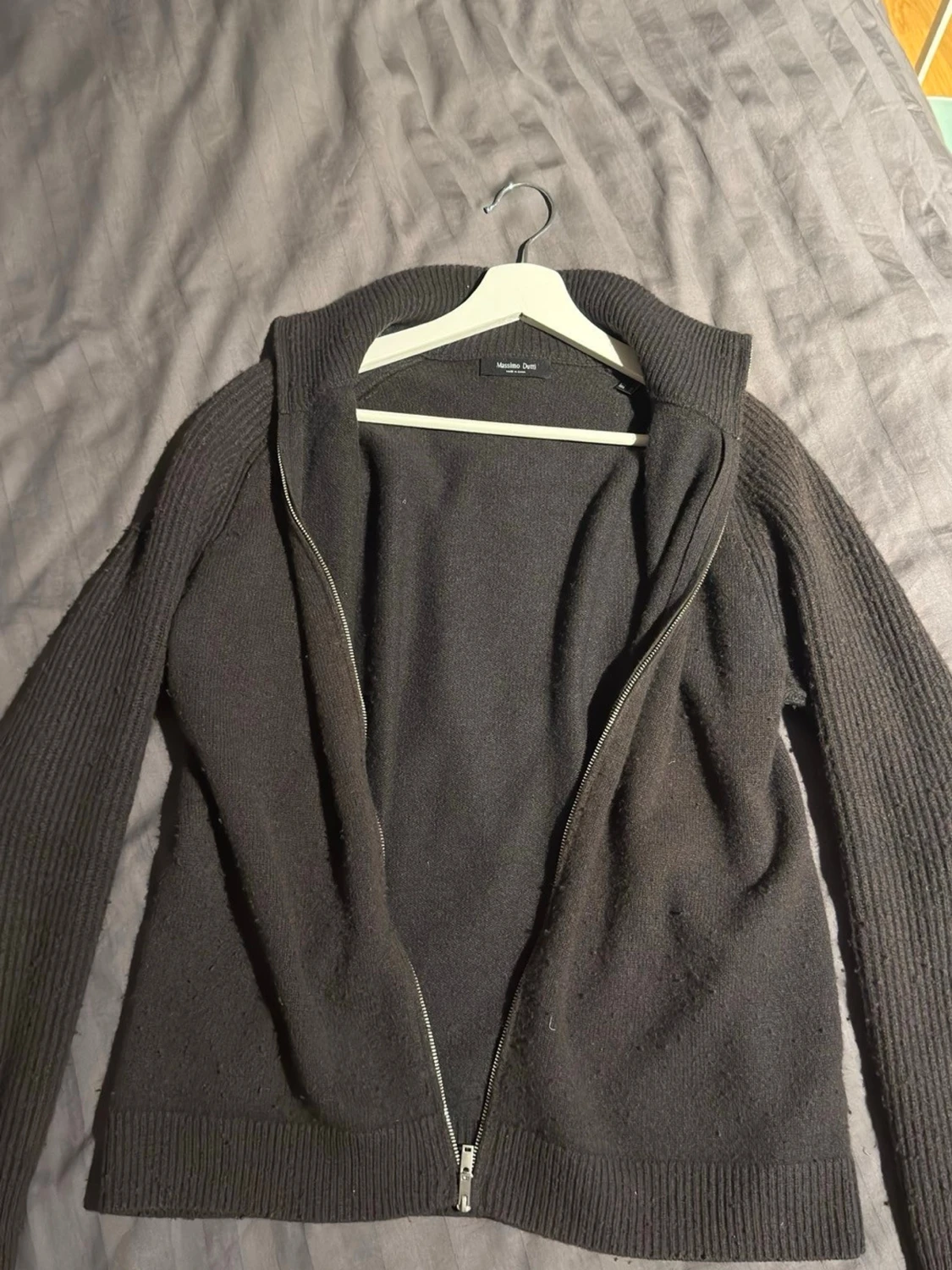 Svart kofta med dragkedja Massimo Dutti - 1