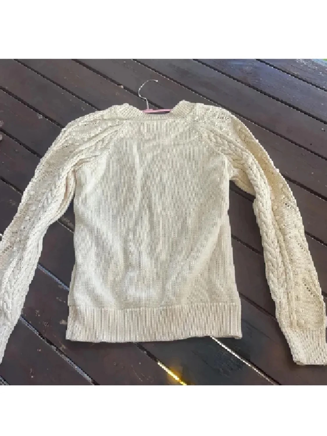 Beige stickad tröja från Part Two - 2