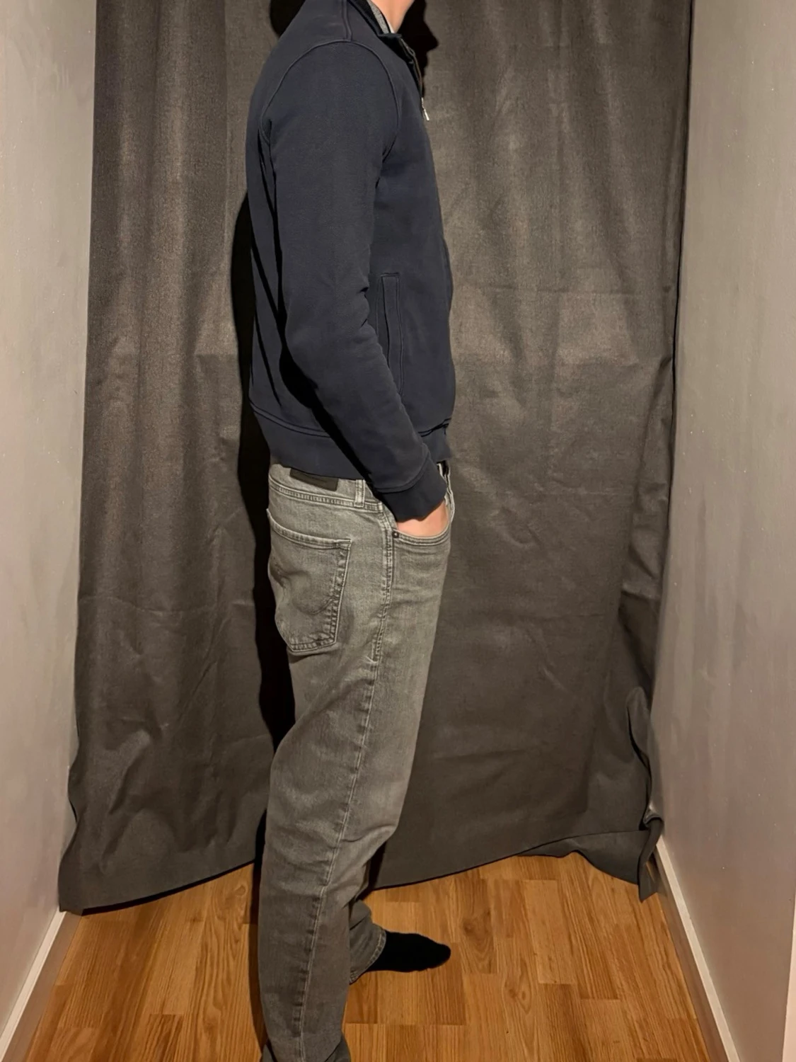 Marinblå ziptröja från Lacoste - 2