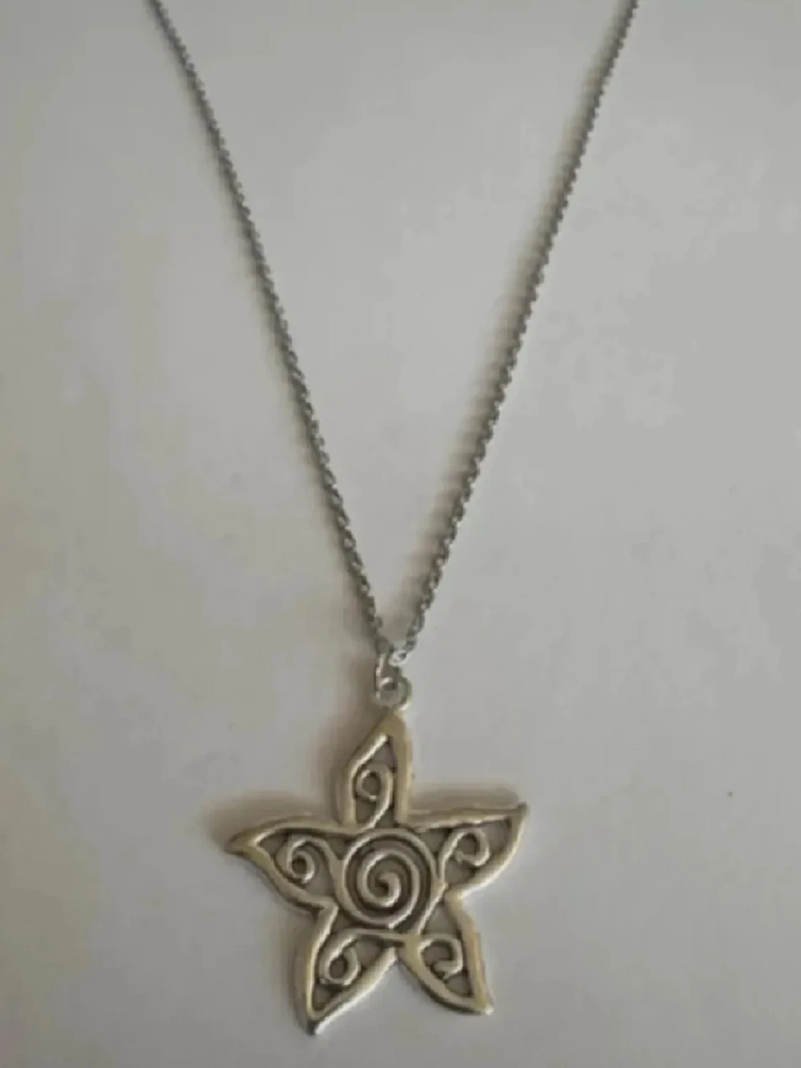 Starflower silverhalsband  - 3