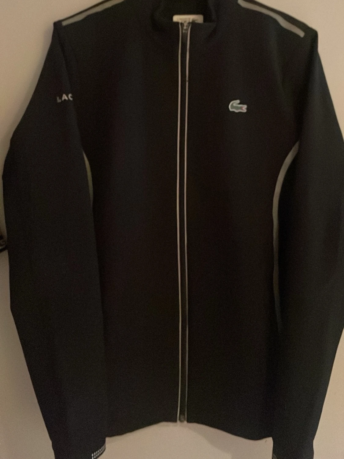 Svart Lacoste Sport vindjacka Novak Djokovic