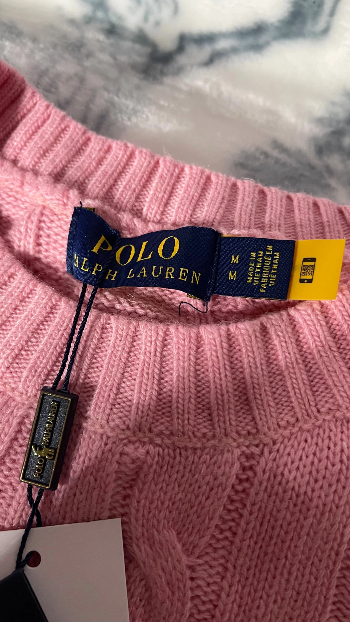 Rosa stickad tröja från Polo Ralph Lauren - 2