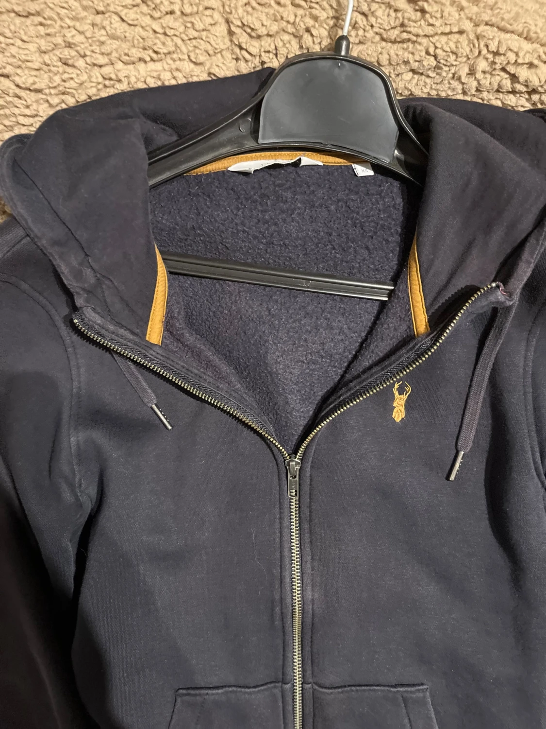 Svart hoodie från Next med huva XS - 2