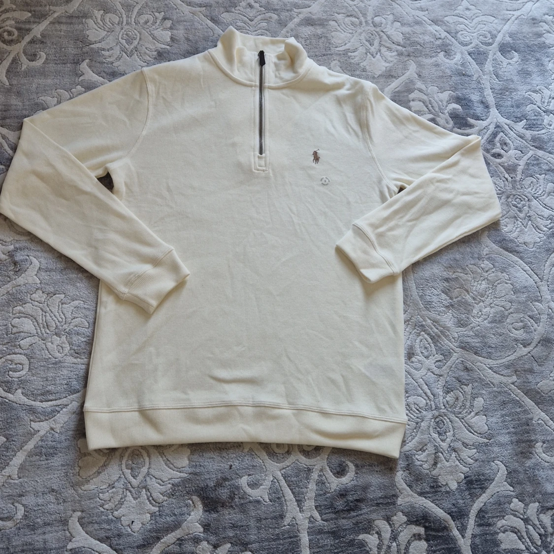 Vit half zip tröja från Polo Ralph Lauren