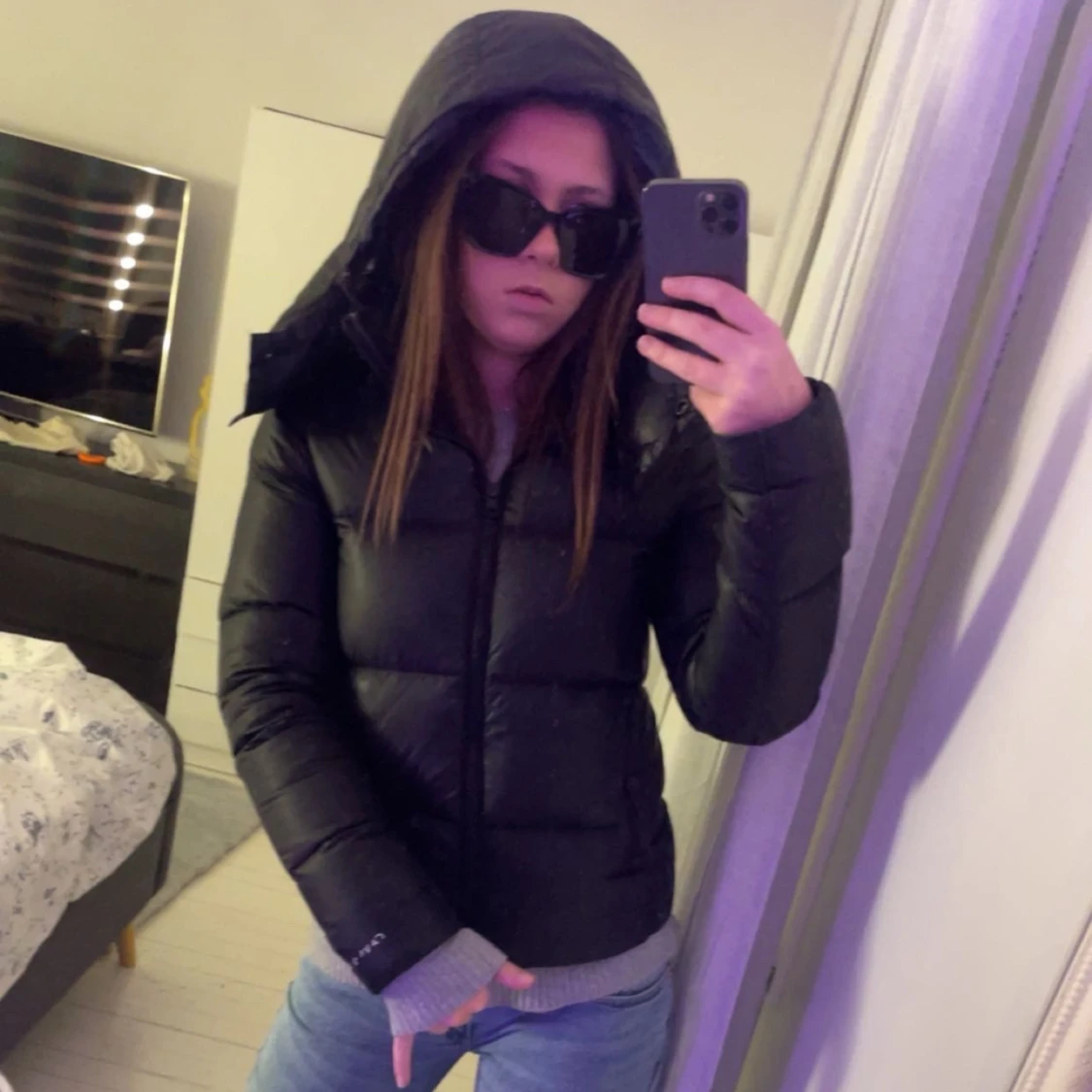 Svart pufferjacka Calvin Klein - 1