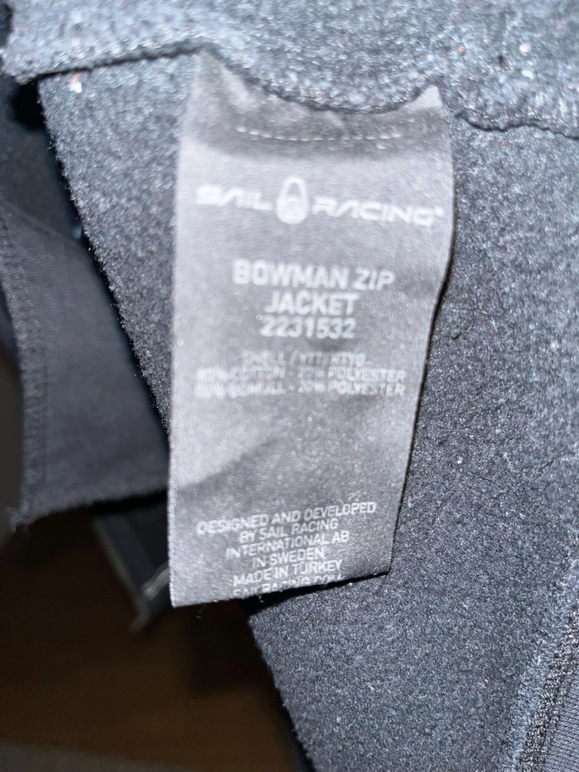 Svart Sail Racing helziptröja S - 2