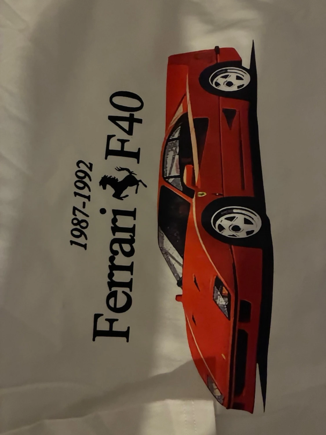 Vit Ferrari F40 t-shirt - 1