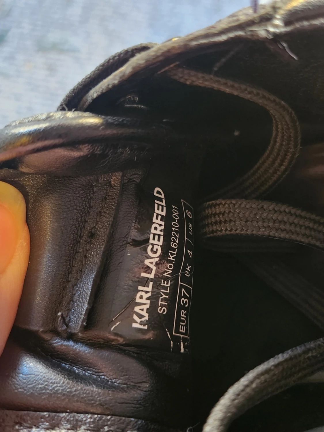 Karl Lagerfeld svarta sneakers - 4