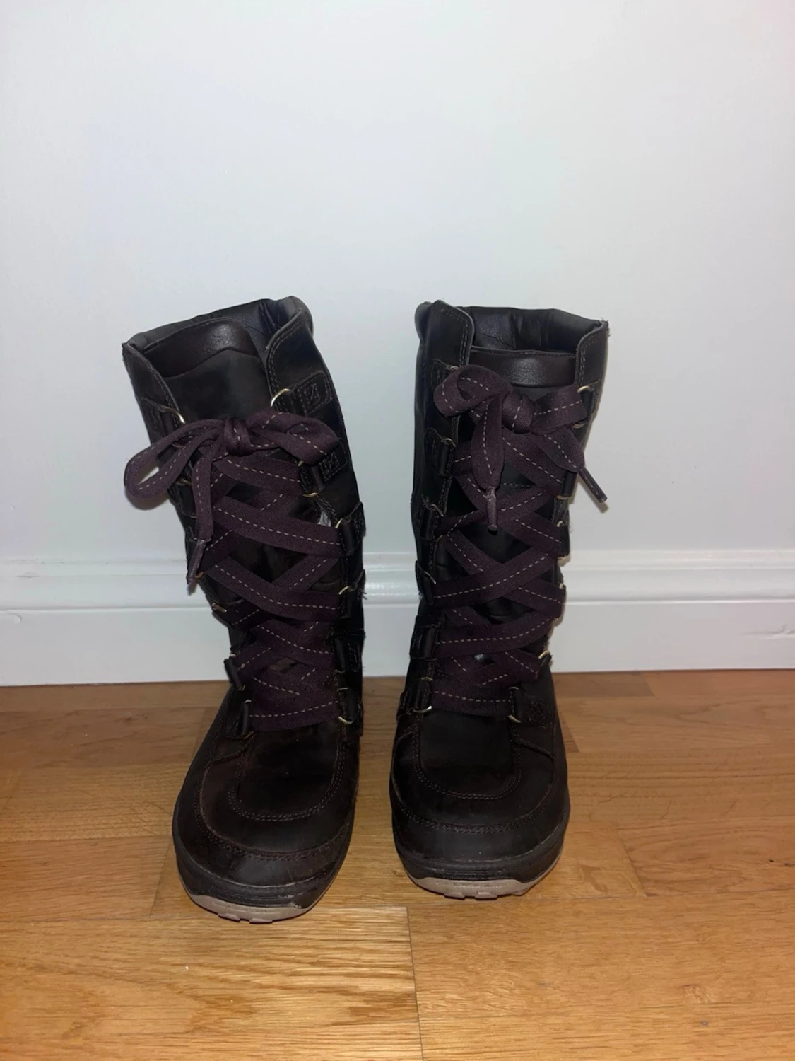 Bruna höga Timberland boots storlek 37 - 1