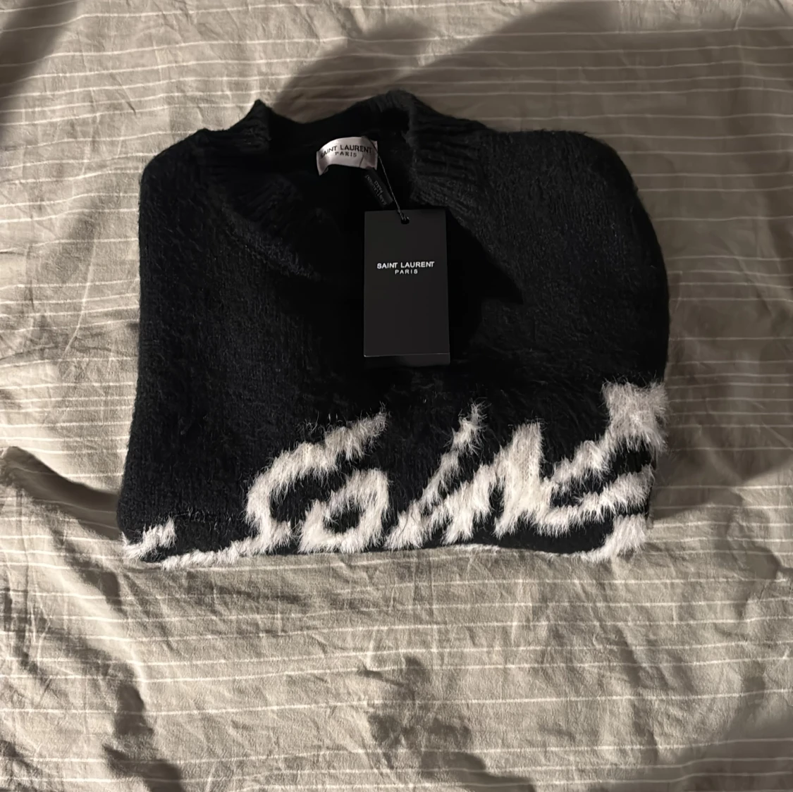 Svart stickad tröja Saint Laurent - 2