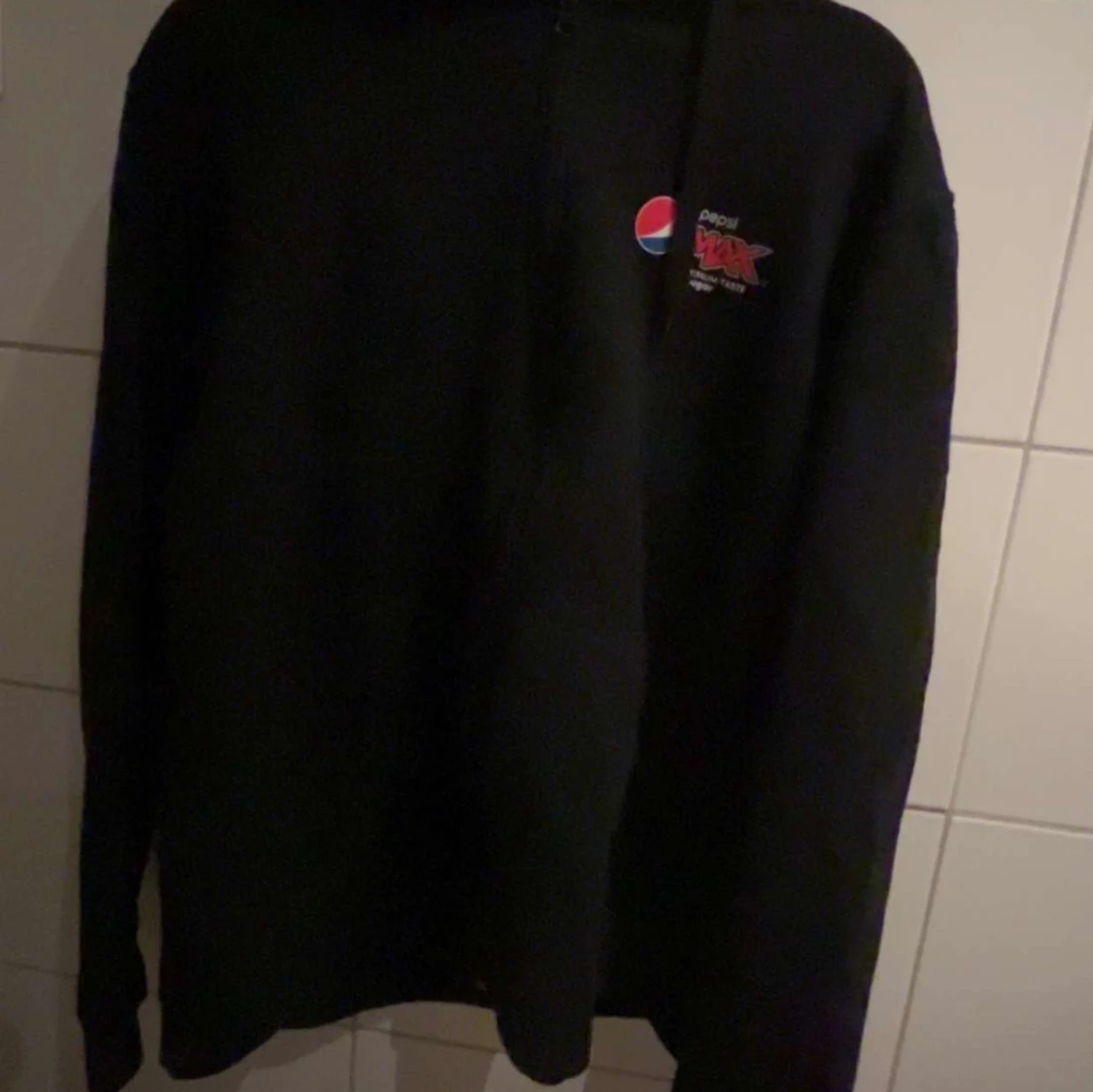 Svart Pepsi Max hoodie med dragkedja - 1