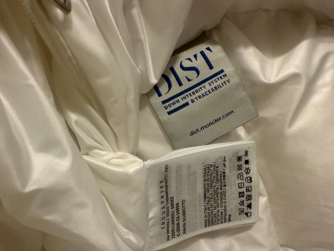 Vit dunväst från Moncler med huva - 4