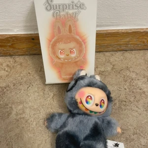 Surprise Baby Pretty Plush Doll - Unik Surprise Baby Pretty plush-docka med färgglada ögon och mjuk pälsdräkt. Kommer med originalförpackning. Perfekt skick, inga synliga defekter eller slitage. Samlarobjekt och rolig present för alla åldrar.