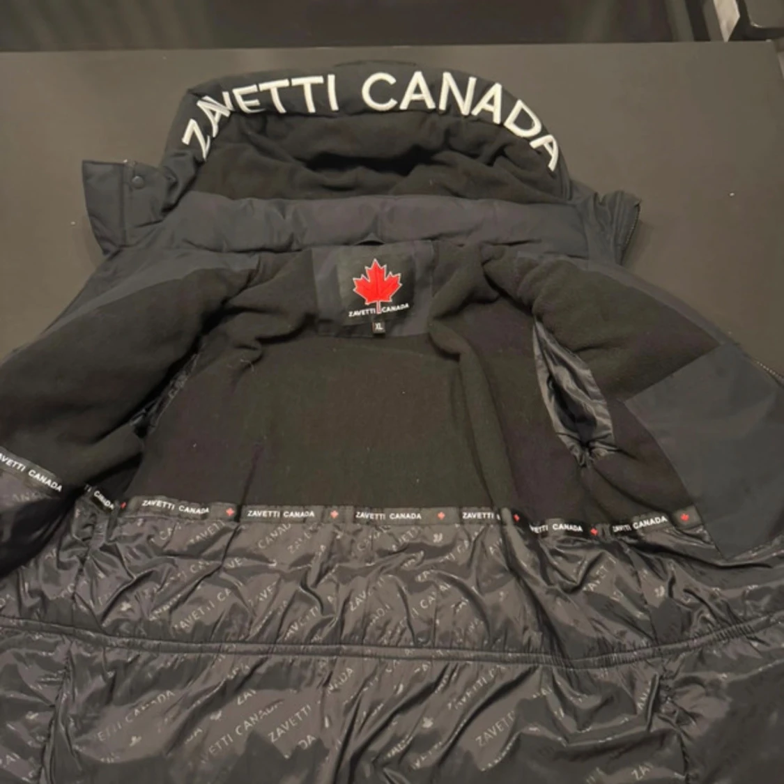 Svart pufferjacka Zavetti Canada XL - 2