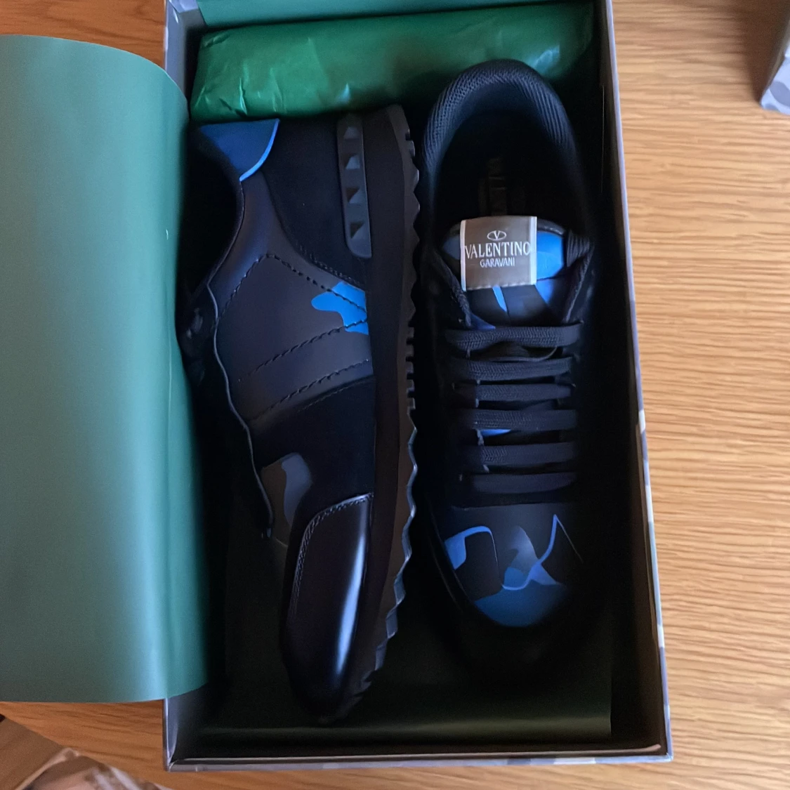 Valentino Rockrunner sneakers svart/blå - 1