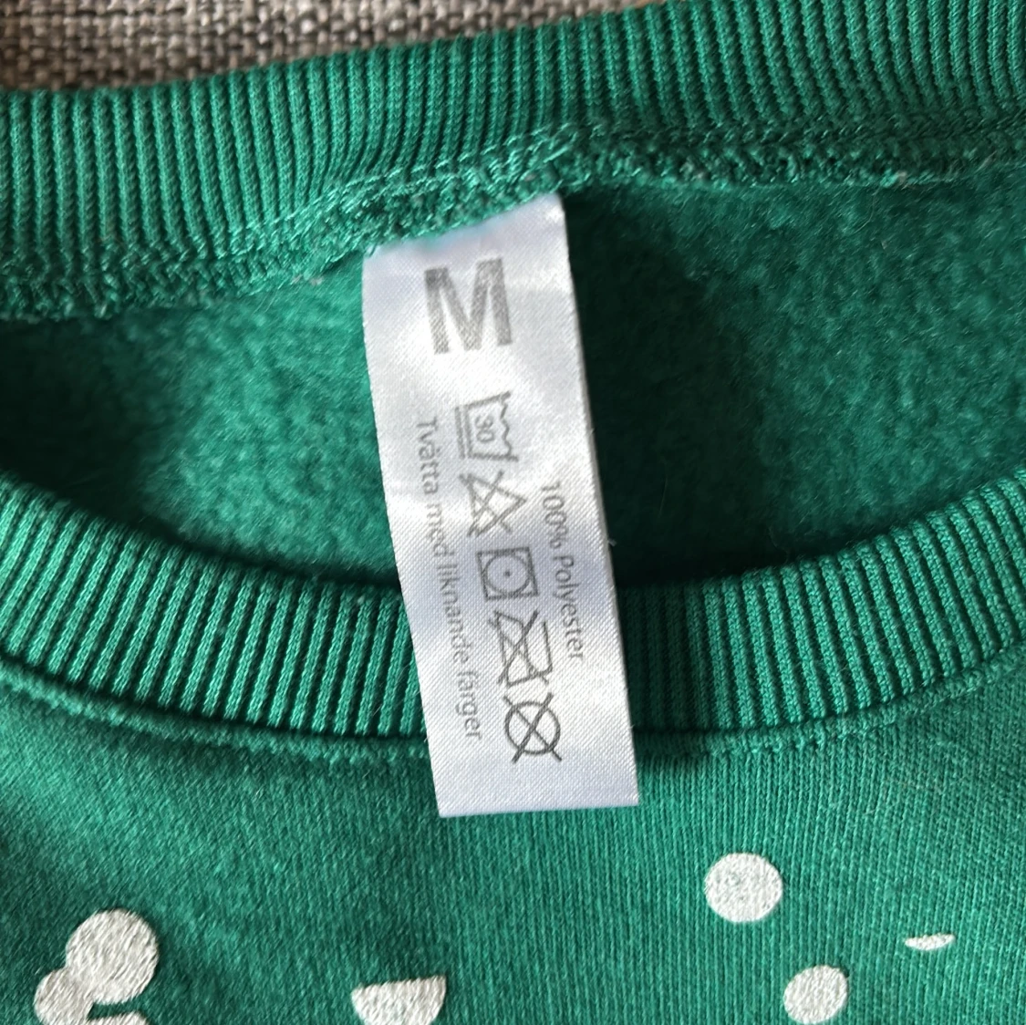 Grön jultröja med tryck, storlek M - 1