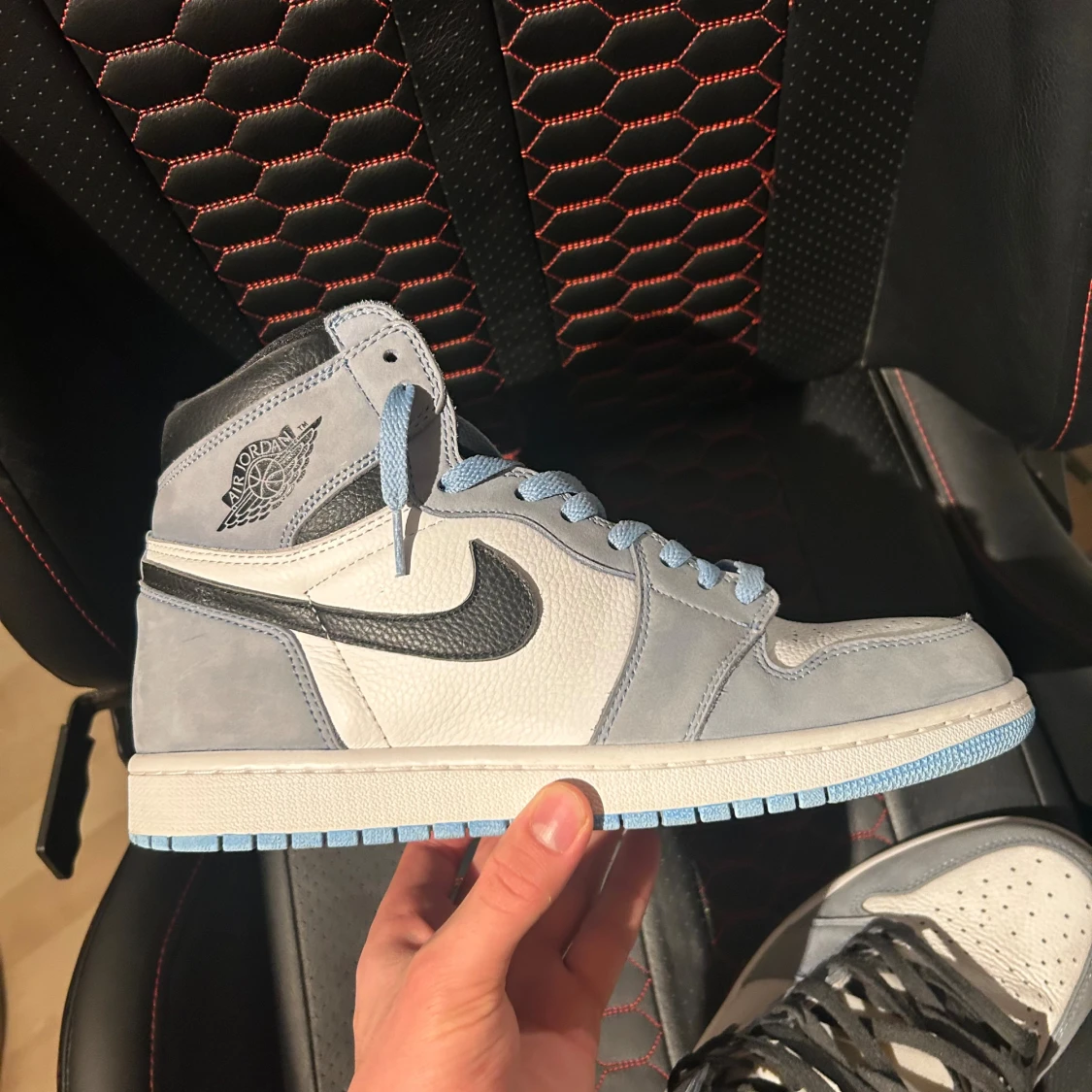 Nike Air Jordan 1 High grå/vit - 2