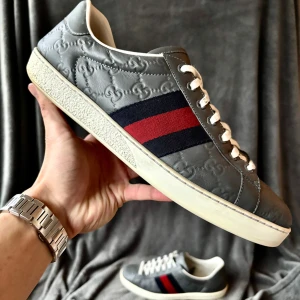 Gucci ace skor - Gucci ace skor | originalstorlek: 9/43, sitter ofta som 43, fråga om innermått vid osäkerhet | ingår: endast skorna