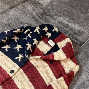 USA Ralph Lauren Denim & Supply Stickad cardigan - Helt stört snygg raffe cardigan, perfekt skick, Strlk S men sitter som Xs👏