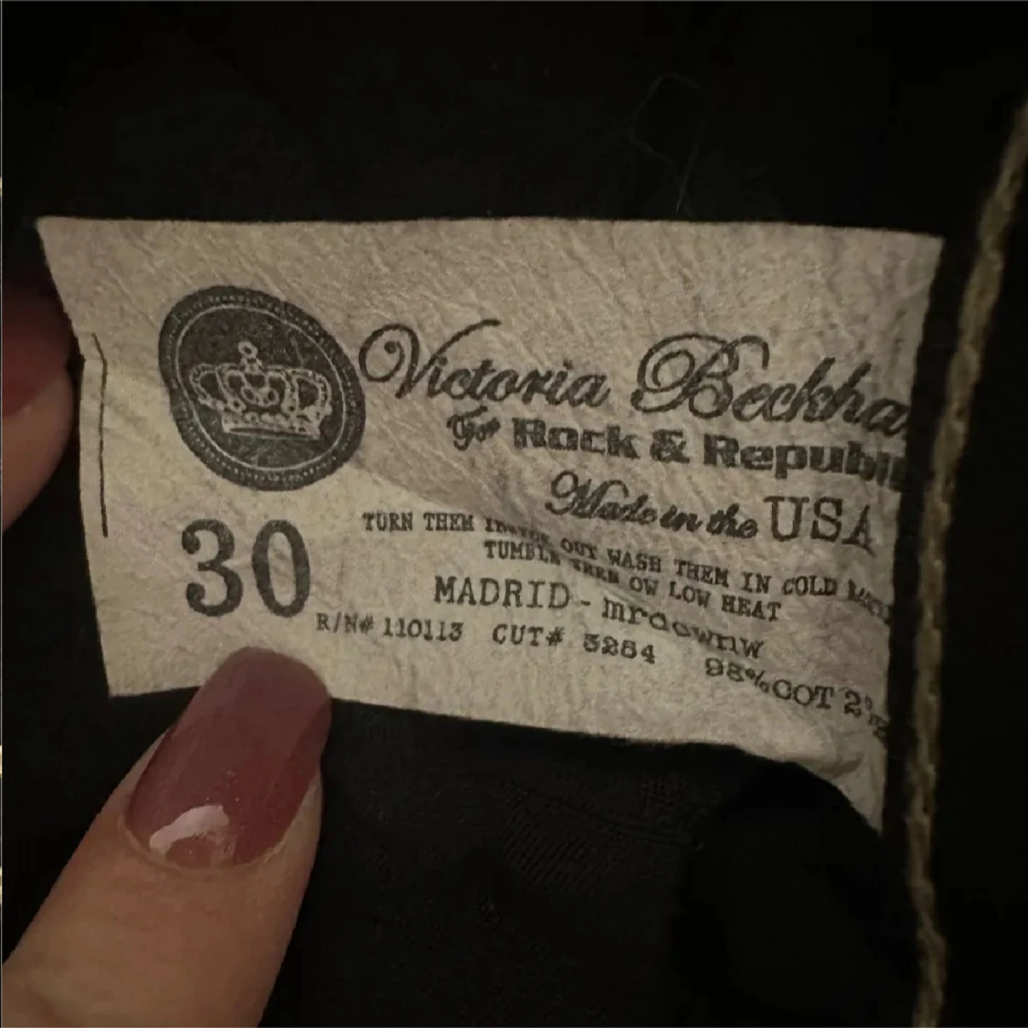 Svarta jeansshorts Victoria Beckham - 3