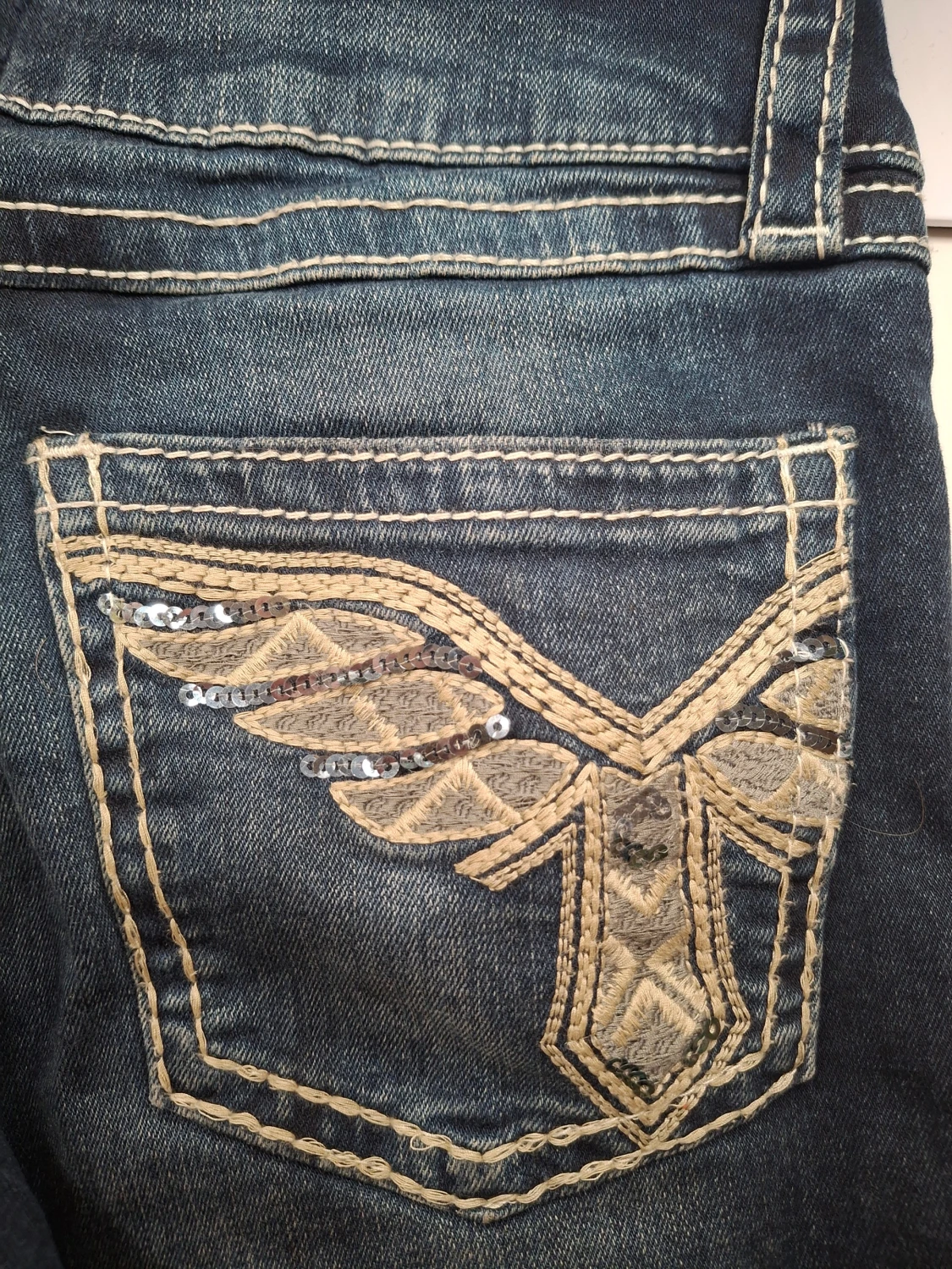 Lågmidjade bootcut jeans💗