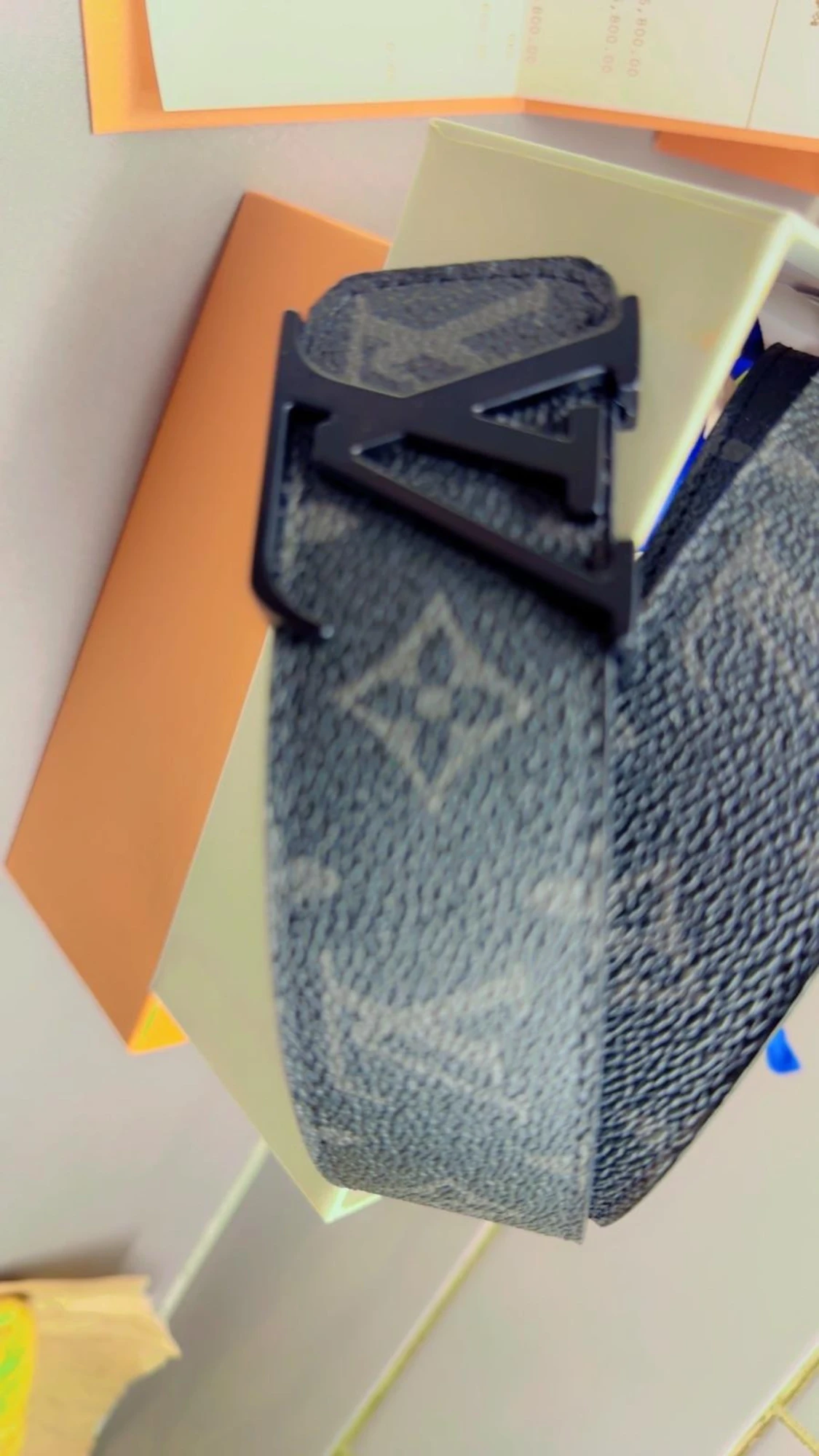 Louis Vuitton svart monogram bälte - 6