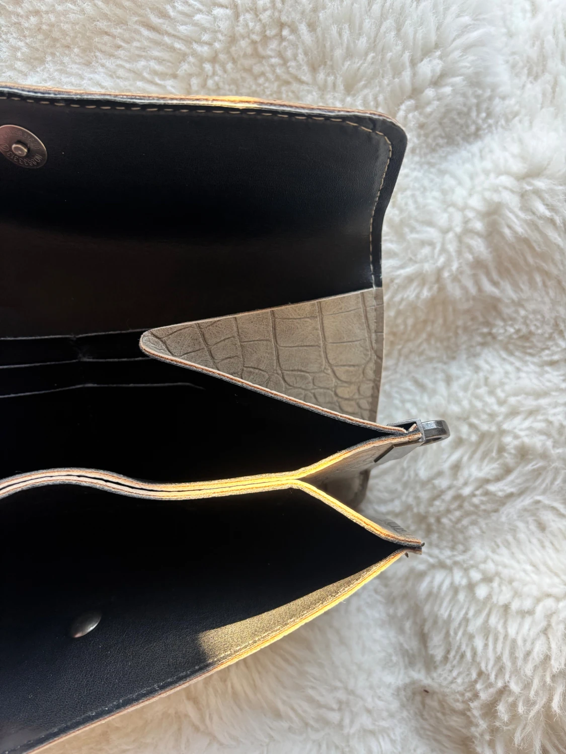 Beige/grå axelväska  - 2