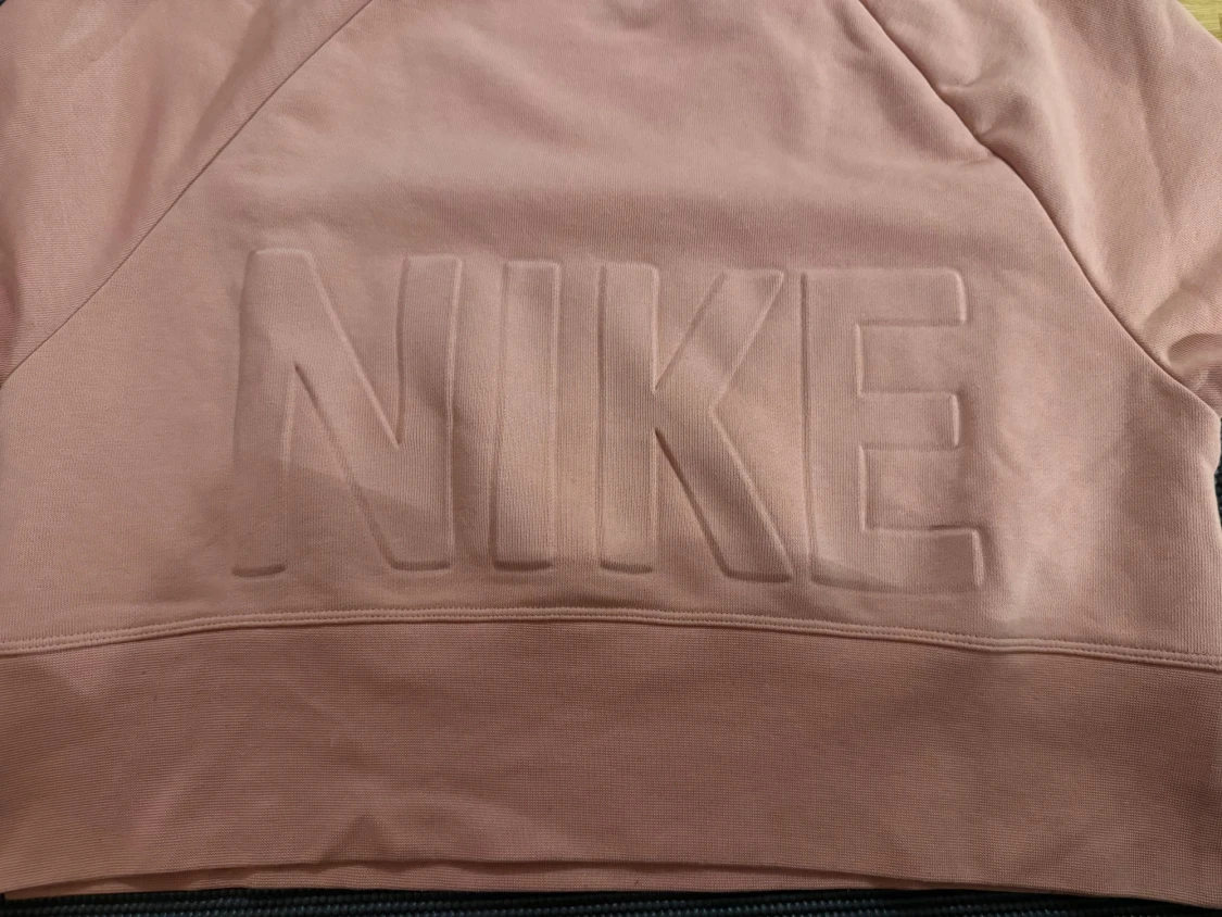 Rosa croppad sweatshirt från Nike - 1