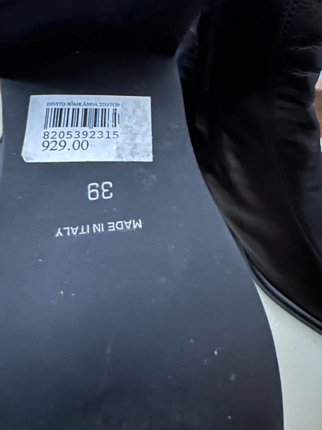 Svarta skinnstövletter - 3