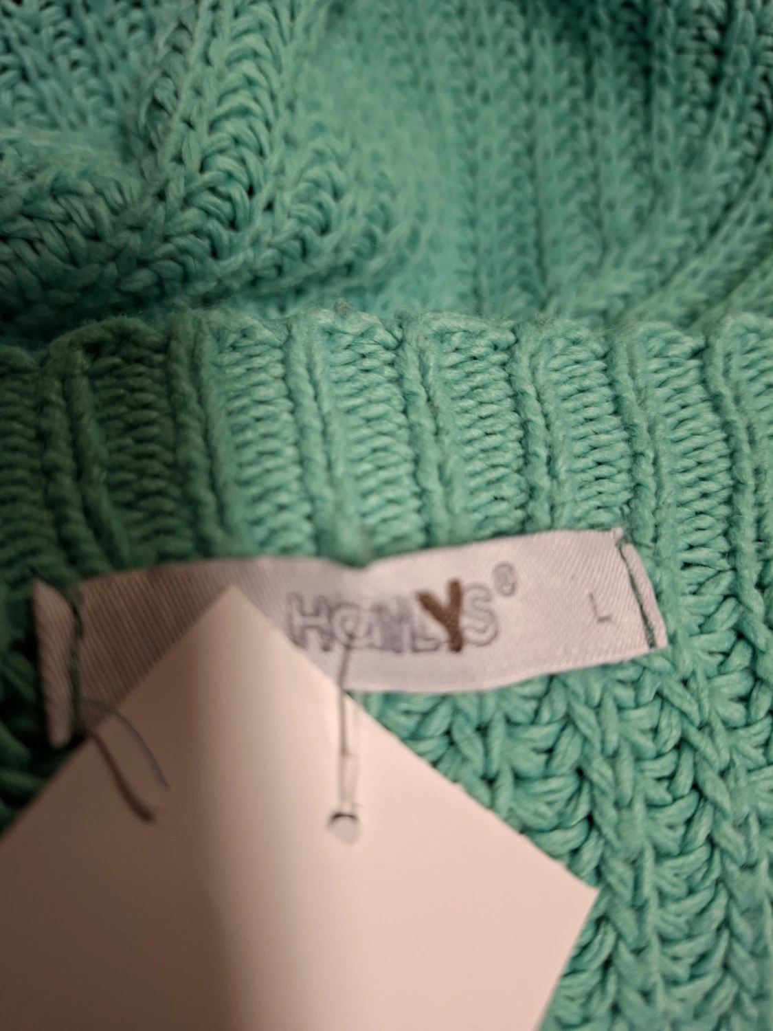 Turkos stickad tröja från Hailys - 3