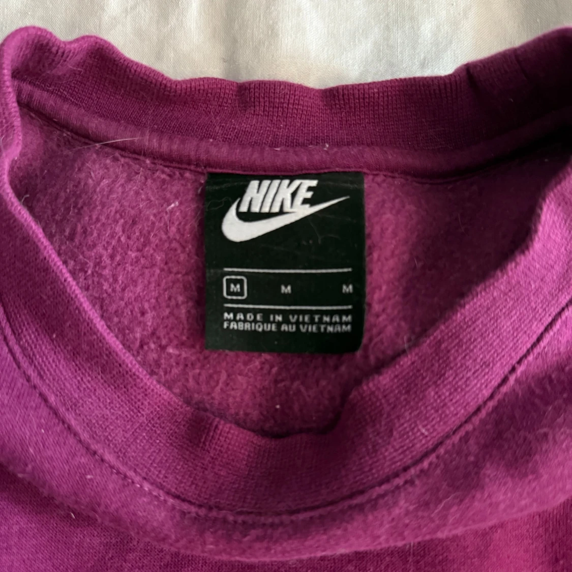 Mörklila Nike sweatshirt i bomull - 2
